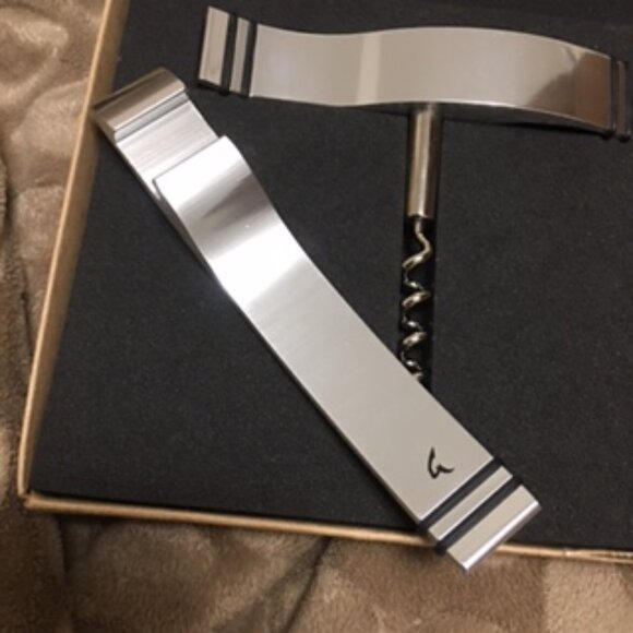 NEW Stainless Steel Cork Screw and Bottle Opener Set  Unique Design  GREAT GIFT - Picture 7 of 10